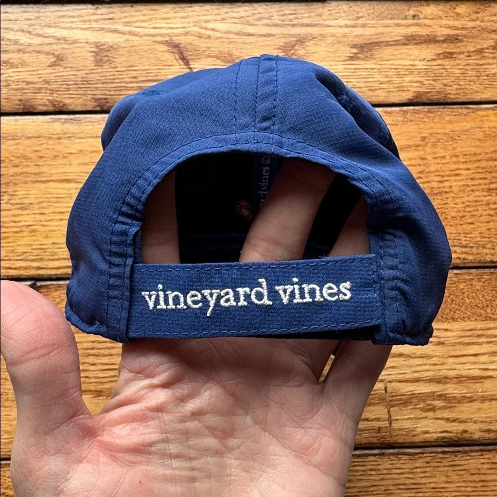 Vineyard Vines Lacrosse Sticks‎ Blue Adjustable Baseball Cap Hat Whale Logo Blue - Picture 4 of 12